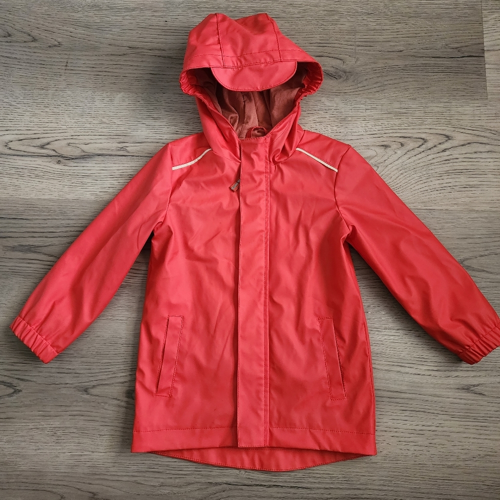 Cat and jack orange lined rain coat